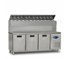 22TBF3S-PY70 3-DOOR HIGH-MOUNTED PIZZA PREPARATION CABINET